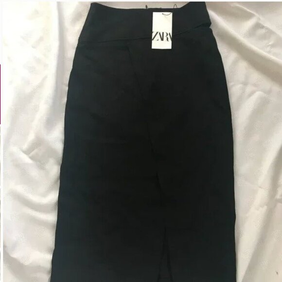 Zara Black Cutout Pencil Skirt Size XSMALL NEW WITH TAG! - Picture 2 of 4